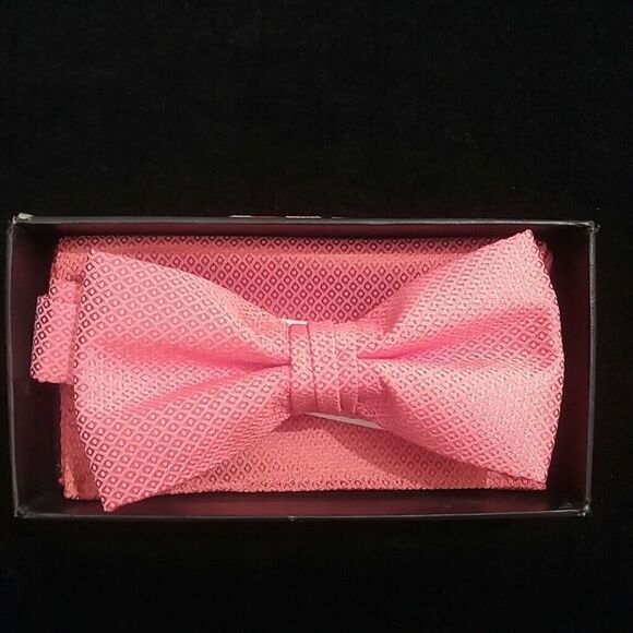 MEN'S LARR BRIO BOW TIE AND HANKY SET - Picture 1 of 2